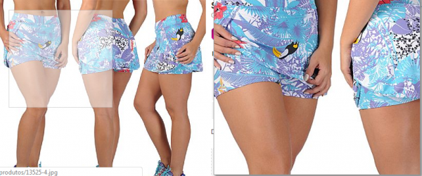 Short Saia Azul