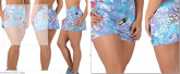 Short Saia Azul